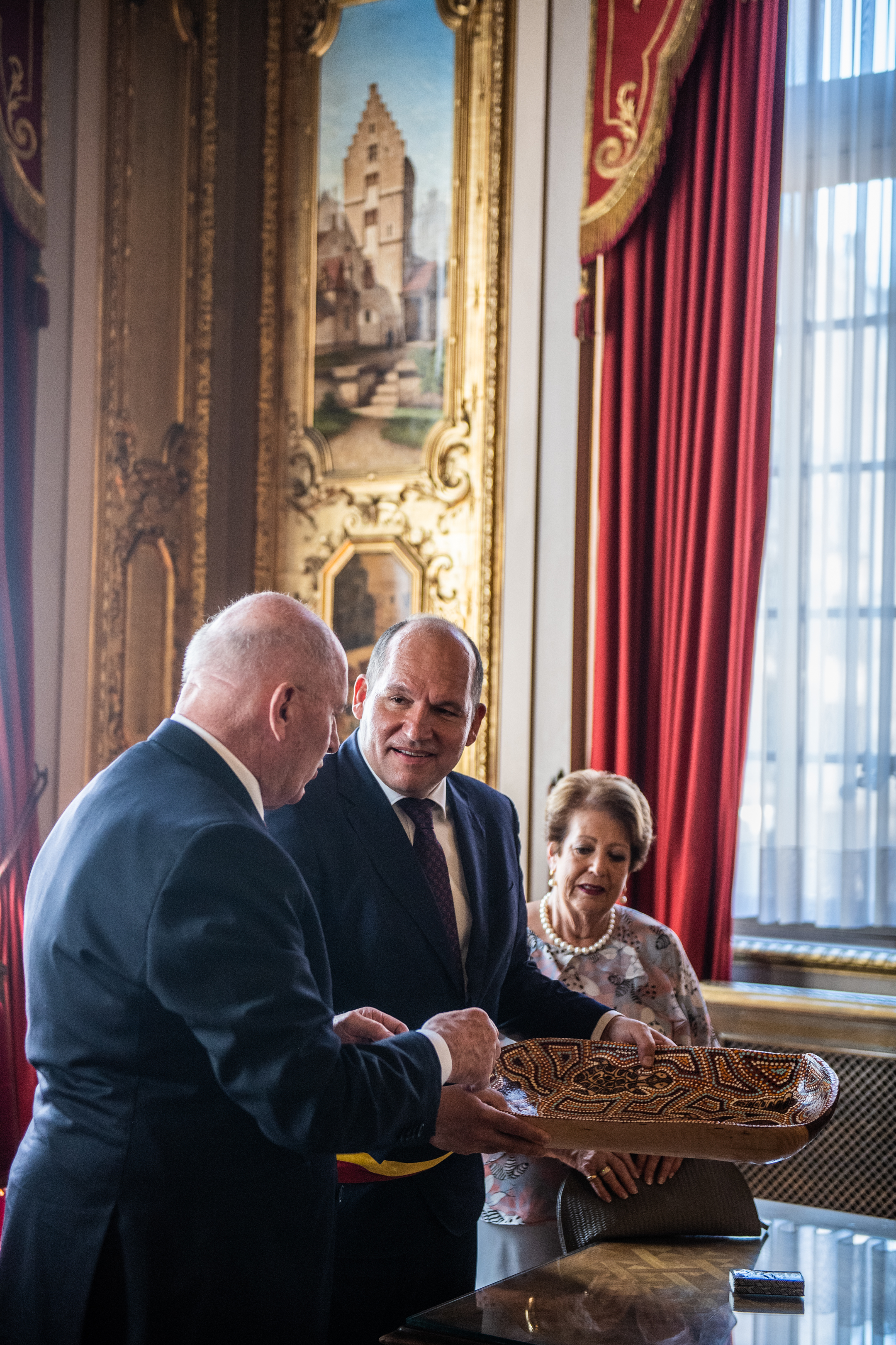 STATE VISIT AUSTRALIA 28/6 : City Hall Brussels