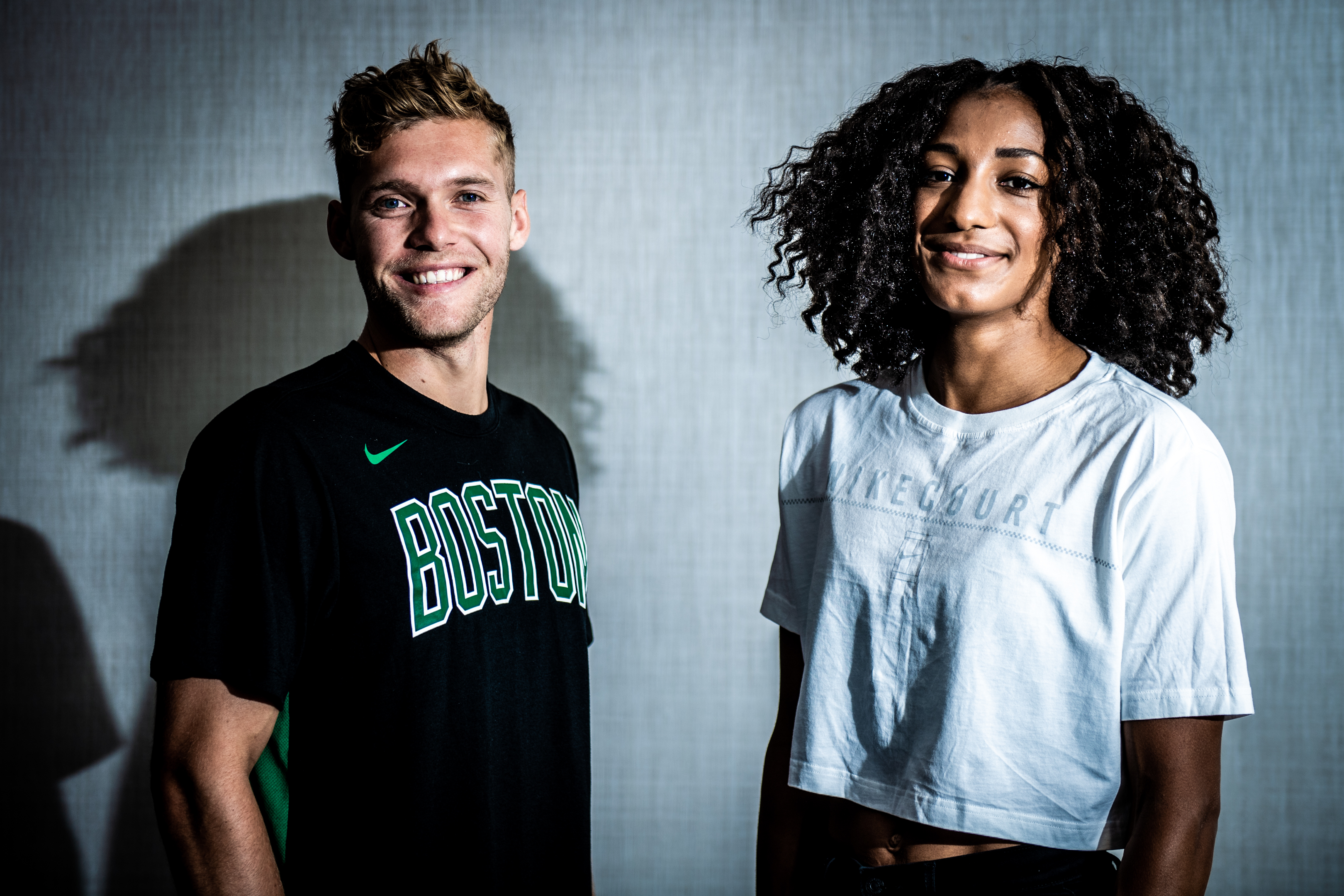 PARIS, Interview Croisee De Nafissatou Thiam , Une Athlete Belge, Specialiste Des Epreuves Combinées Et Championne Olympique En Heptathlon Et De Kevin Mayer Athlete Francais , Specialiste Des Epreuves Combinees Et Champion Du Monde Du Decathlon .GOLINVAUX MATHIEU./LESOIR