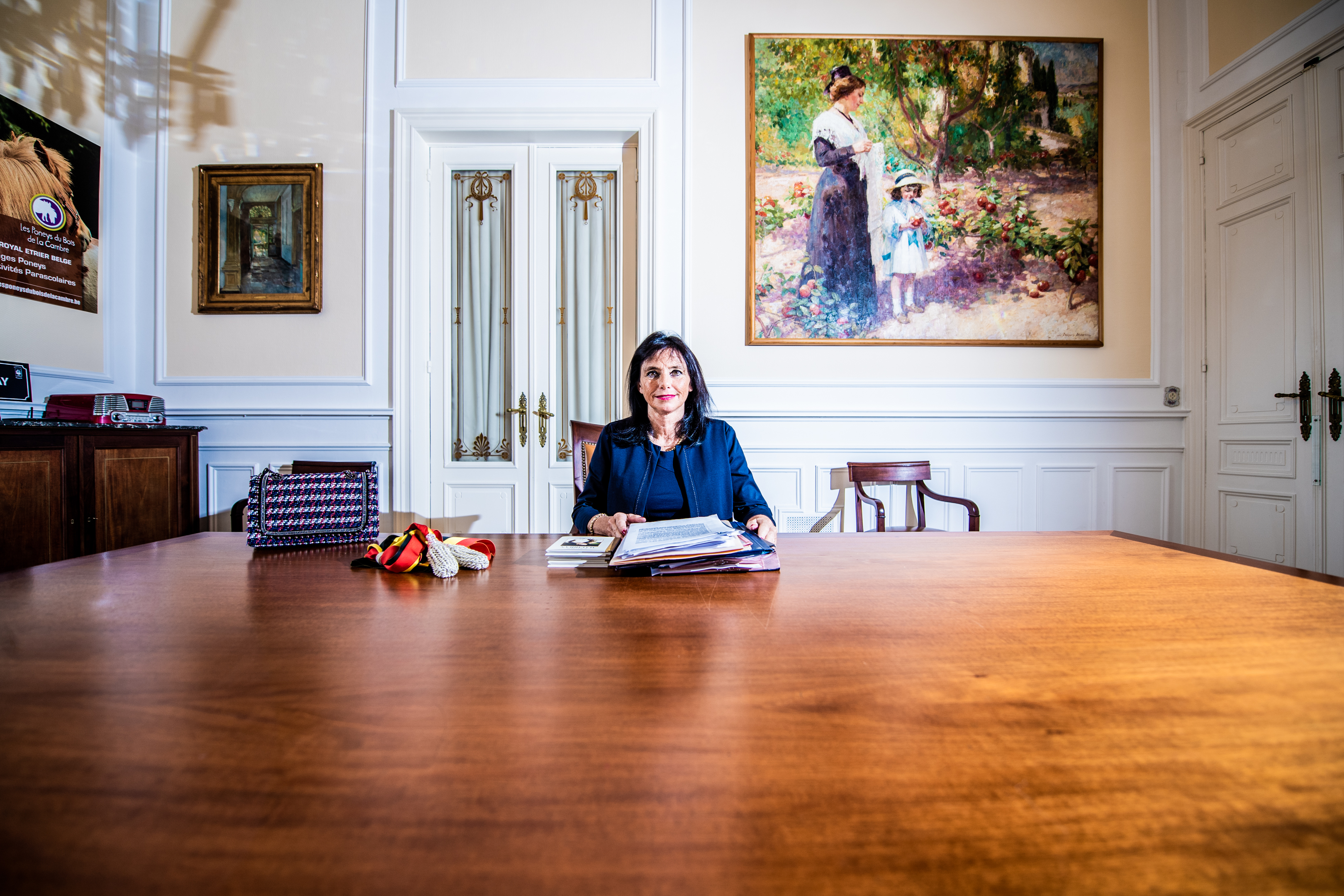BRUXELLES, Une Journee Avec La Bourgmestre D Ixelles Dominique Dufourny.GOLINVAUX MATHIEU./SOIRMAG