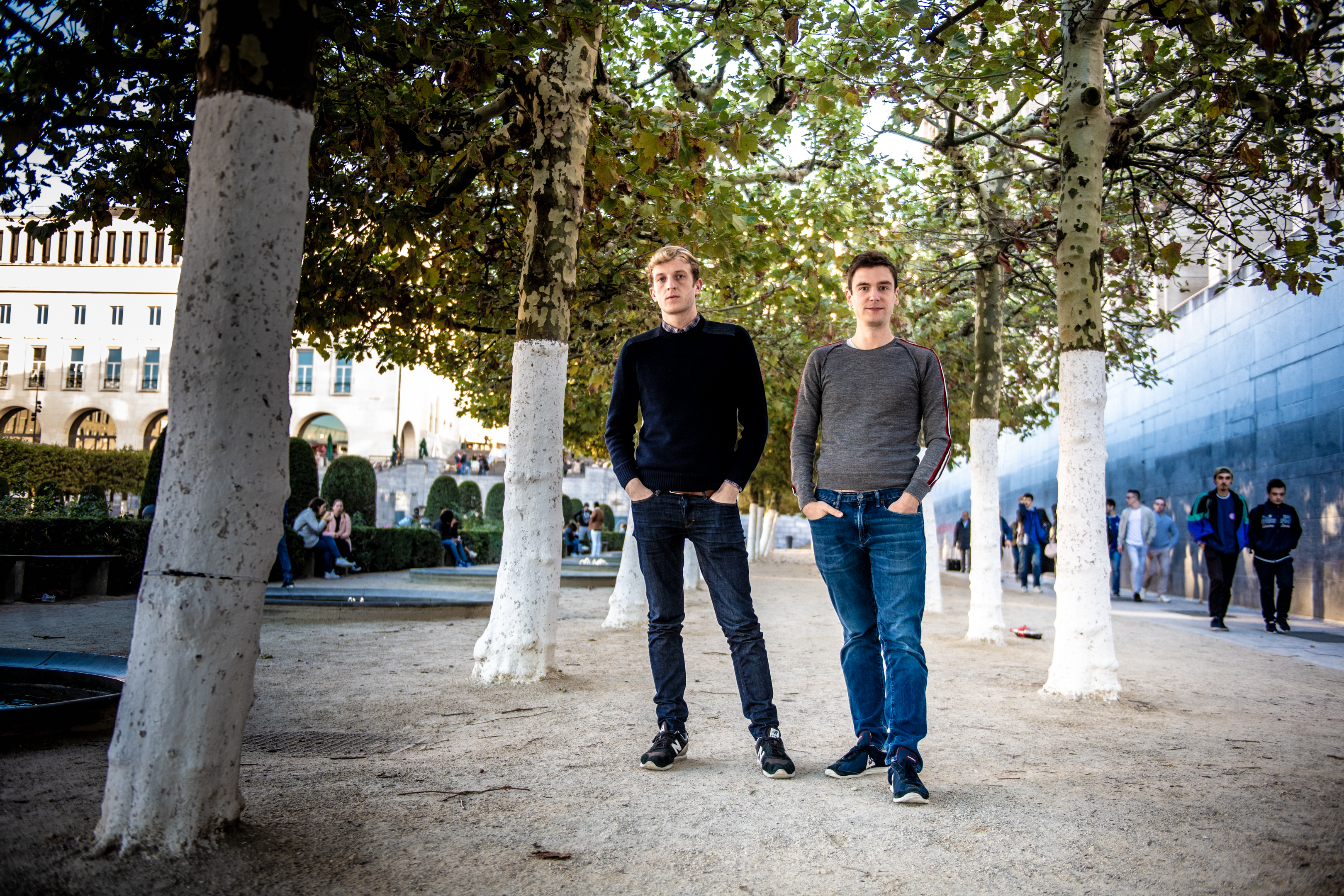 BRUXELLES, Portrait  Geoffroy De Lagasnerie Et Edouard Louis.GOLINVAUX MATHIEU./LESOIR