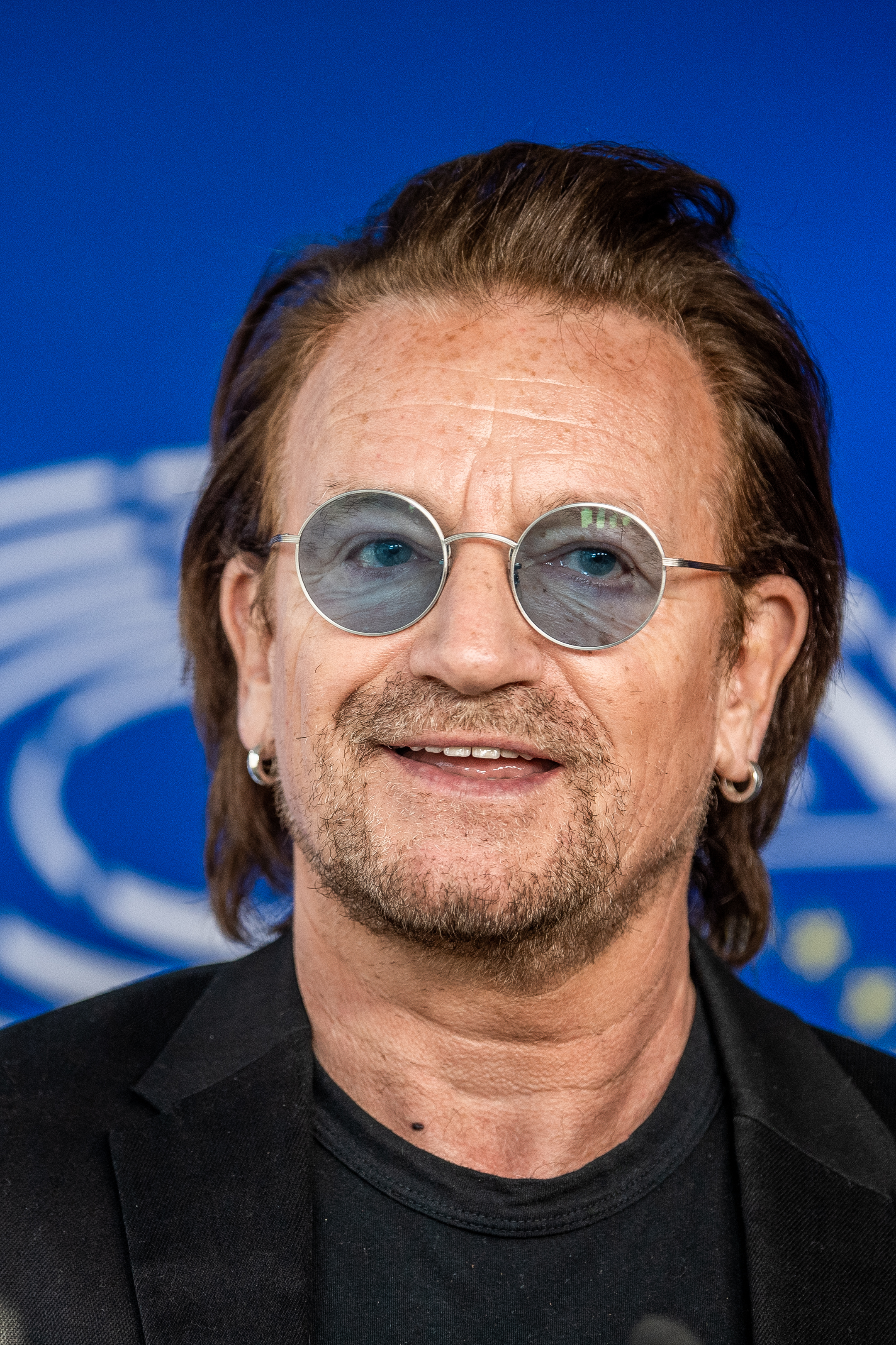 Brussels , 10/10/2018
Bono Of The Rock Band U2 Visits The European Parliament .
Pix : Bono
Credit : Mathieu Golinvaux / Isopix