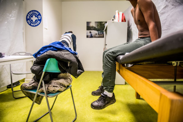 BRUXELLES, Hub Humanitaire Du Parc Maximilien De Medecins Du Monde Migrants.GOLINVAUX MATHIEU./LESOIR